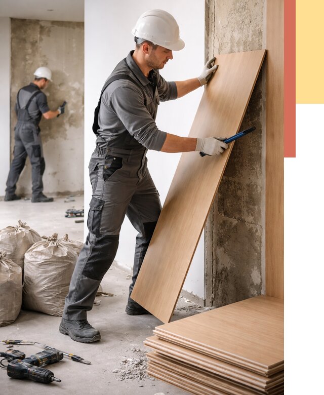 Демонтаж стеновых панелей в Новороссийске от 3573 руб. за м² быстро и недорого | ОТДЕЛОЧНИК-Нвр