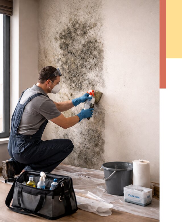 Удаление плесени со стен в Новороссийске от 2195 руб. — быстро и недорого | ОТДЕЛОЧНИК-Нвр