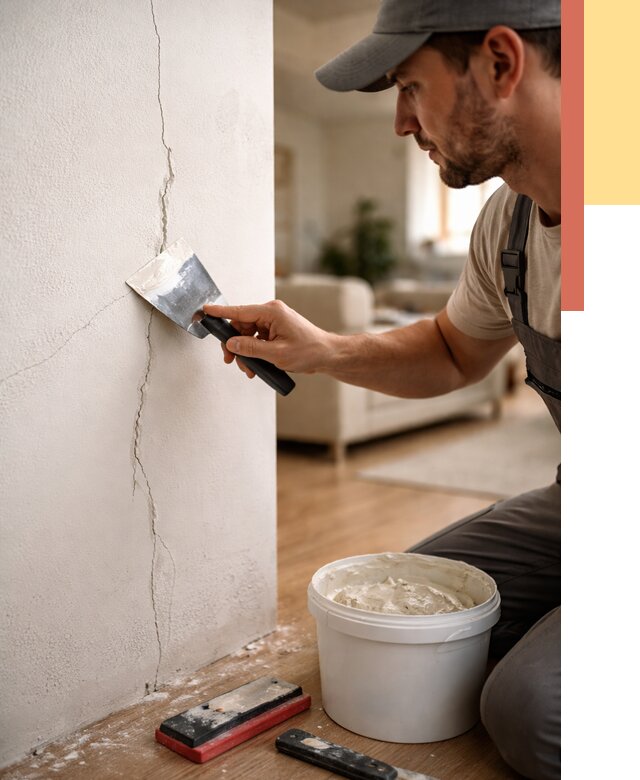 Заделка трещин и сколов в Новороссийске от 2501 руб. — быстро и недорого | ОТДЕЛОЧНИК-Нвр