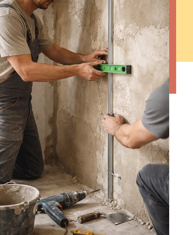 Установка штукатурных маяков в Новороссийске от 7146 руб. — быстро и недорого | ОТДЕЛОЧНИК-Нвр