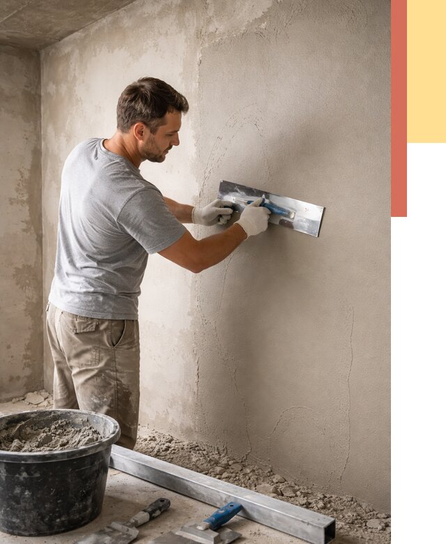 Штукатурка стен без маяков в Новороссийске от 7350 руб/м2 — услуги и цена | ОТДЕЛОЧНИК-Нвр