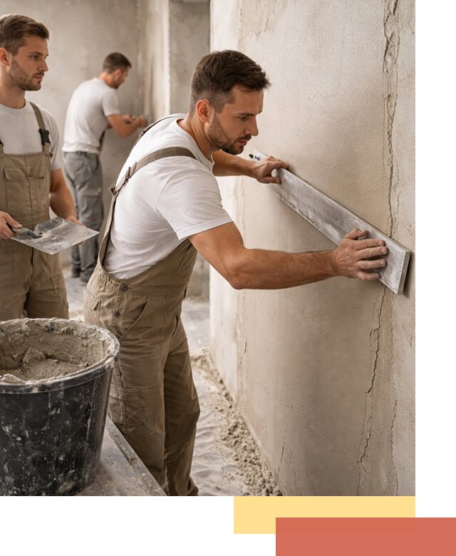 Штукатурка стен без маяков в Новороссийске быстро и качественно