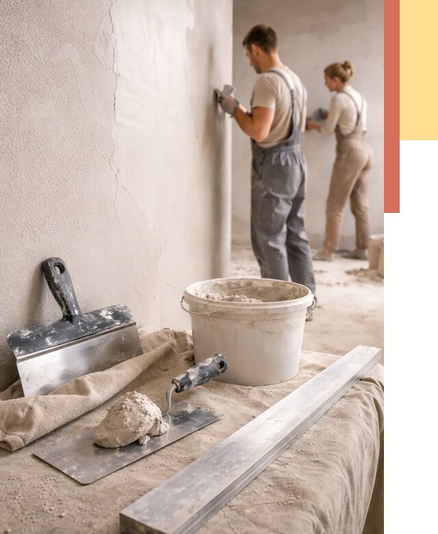 Штукатурка стен гипсовая в Новороссийске от 4594 руб/м2 — быстро и недорого | ОТДЕЛОЧНИК-Нвр