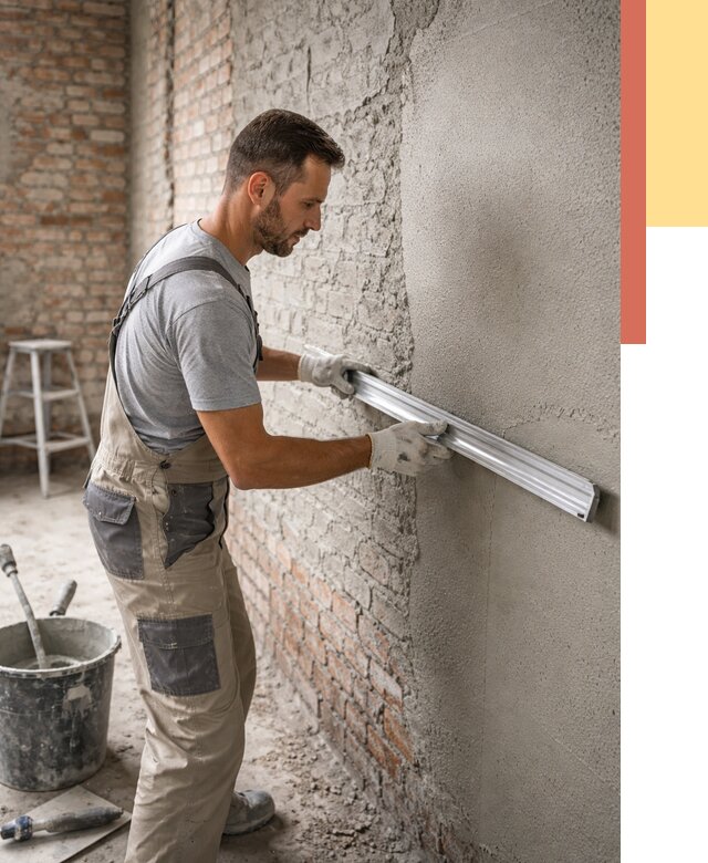 Штукатурка кирпичных стен в Новороссийске от 4594 руб/м2 — быстро и недорого | ОТДЕЛОЧНИК-Нвр