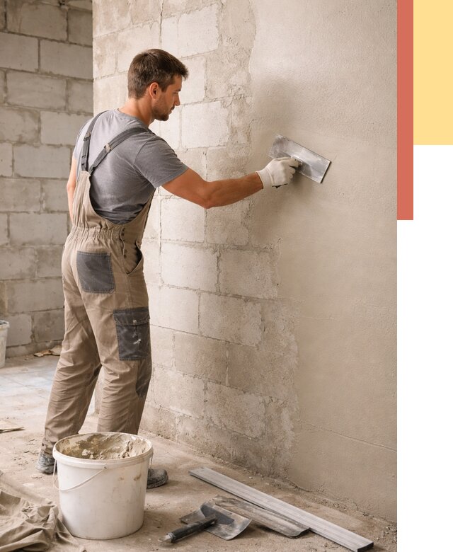 Штукатурка стен из газобетона в Новороссийске от 2144 руб./м2 — быстро и недорого | ОТДЕЛОЧНИК-Нвр