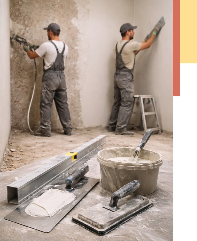 Штукатурка стен под обои в Новороссийске от 4594 руб./м2 — выравнивание под обои | ОТДЕЛОЧНИК-Нвр