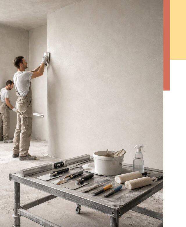 Штукатурка стен под покраску в Новороссийске от 4594 руб./м² — качественно и недорого | ОТДЕЛОЧНИК-Нвр