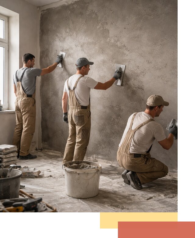 Декоративная штукатурка под бетон в Новороссийске для стен и потолков