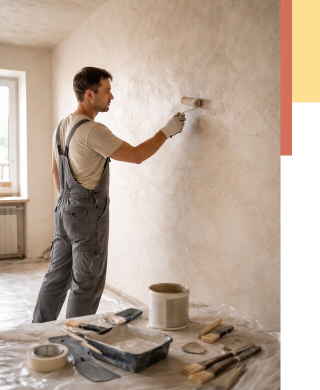 Нанесение лессирующей краски по декоративке в Новороссийске от 1786 руб. | ОТДЕЛОЧНИК-Нвр