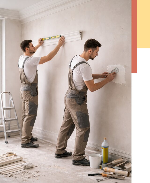 Монтаж лепнины на стены в Новороссийске от 4594 руб. — недорого, быстро | ОТДЕЛОЧНИК-Нвр