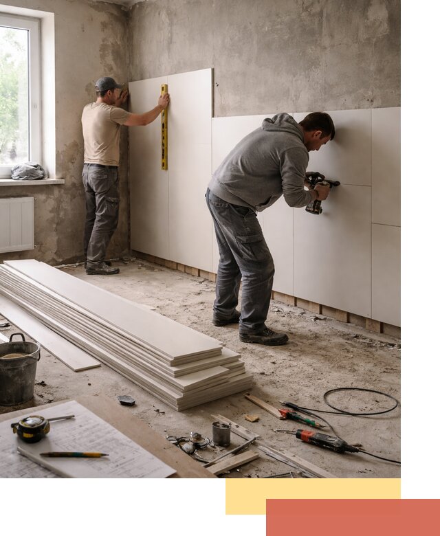 Монтаж ПВХ панелей на стены в Новороссийске качественно и быстро