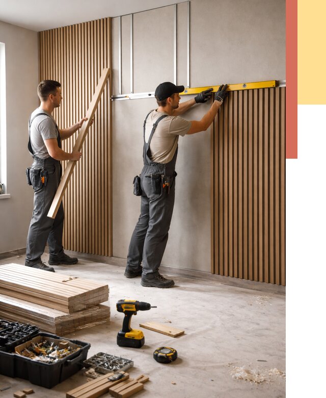 Монтаж реечных панелей на стены в Новороссийске от 1225 руб. — быстро и недорого | ОТДЕЛОЧНИК-Нвр