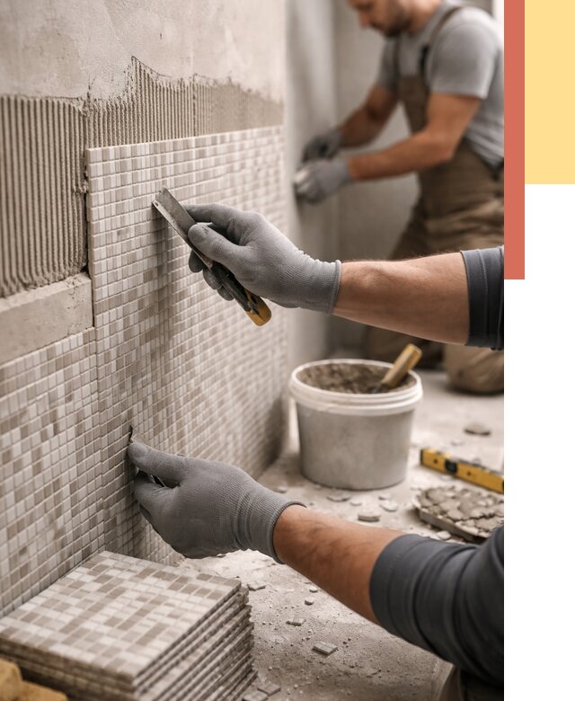 Облицовка стен мозаикой в Новороссийске от 3267 руб/м2 — укладка мозаики на стены | ОТДЕЛОЧНИК-Нвр