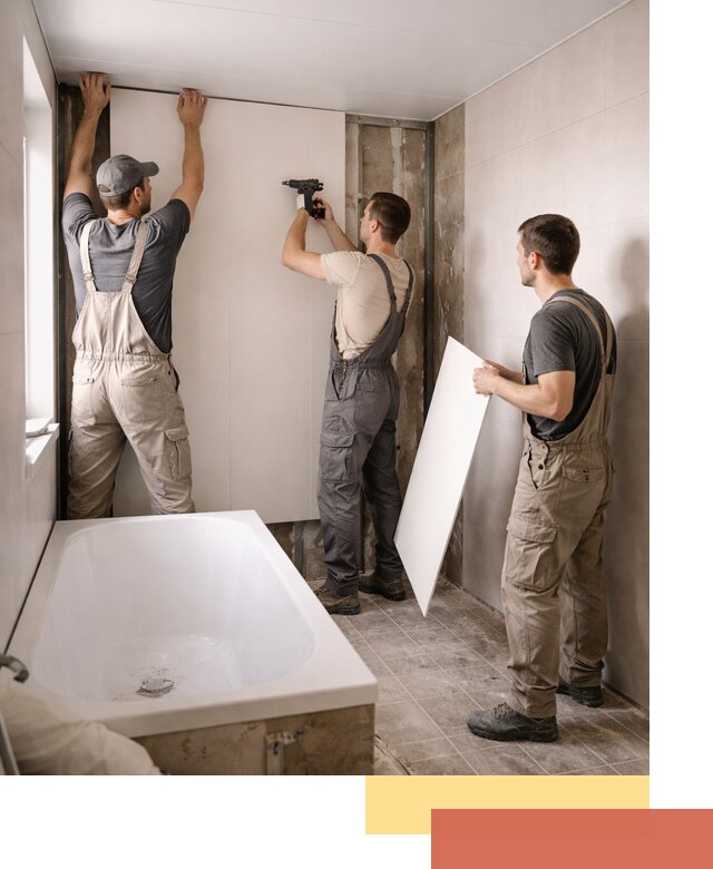 Отделка ванной панели ПВХ профессионально в Новороссийске