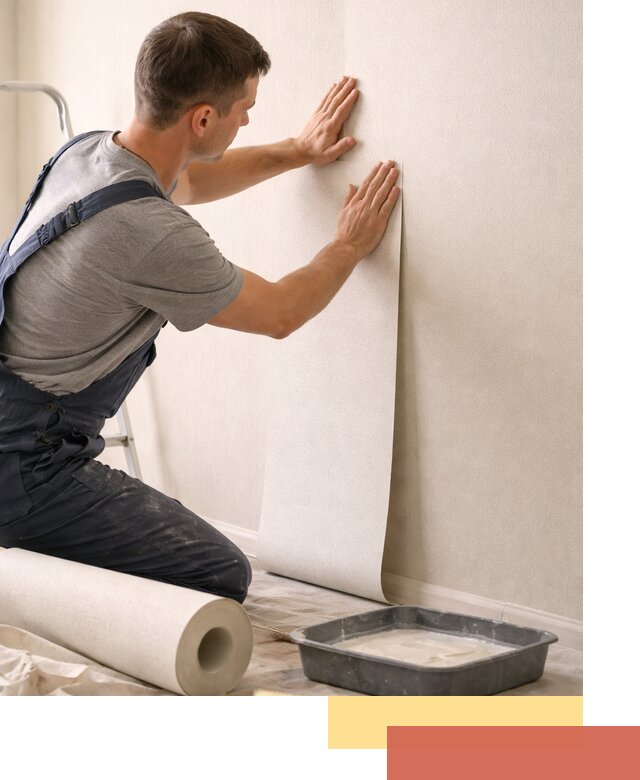 Поклейка флизелиновых обоев в Новороссийске качественно и быстро