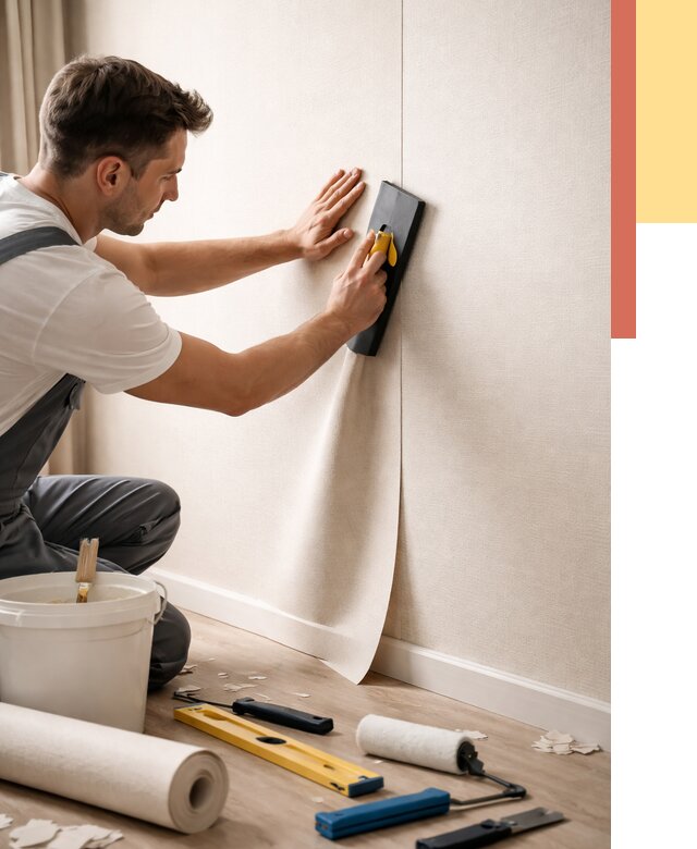 Поклейка виниловых обоев в Новороссийске от 4594 руб. | Быстро и недорого — ОТДЕЛОЧНИК-Нвр