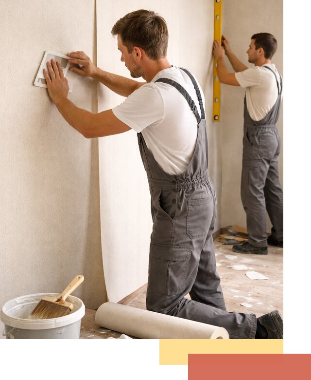 Поклейка бумажных обоев в Новороссийске качественно и недорого