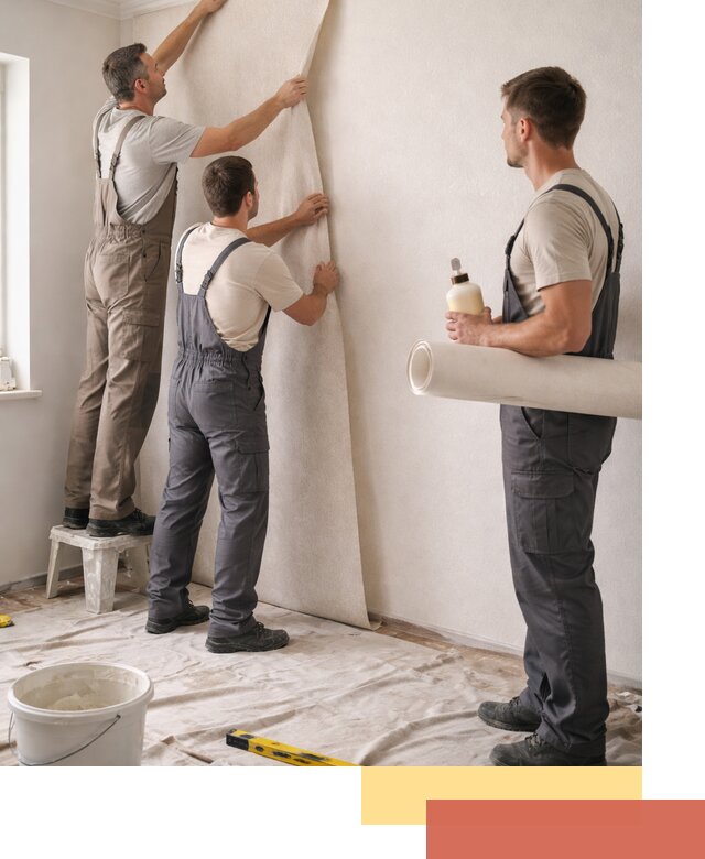 Оклейка стен обоями в Новороссийске — качественно и профессионально