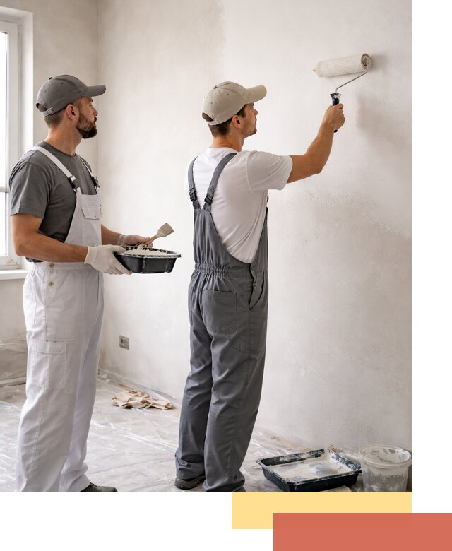 Покраска стен водоэмульсионной краской в Новороссийске