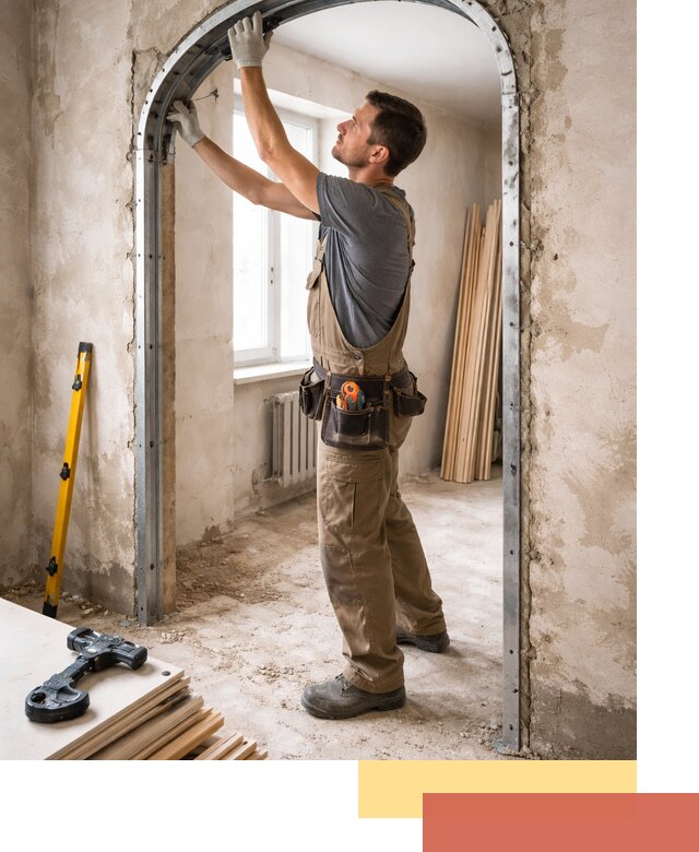 Устройство арочного проема в Новороссийске под ключ