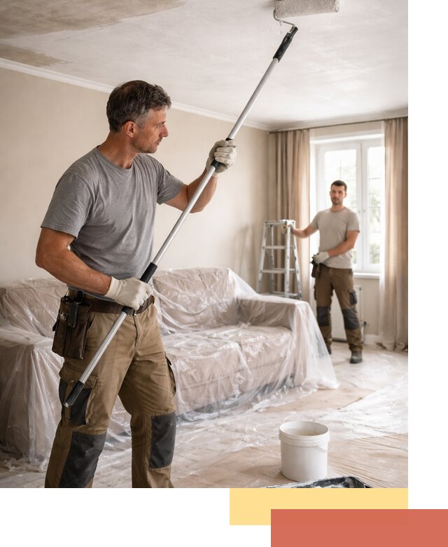 Грунтовка потолка в Новороссийске — подготовка под покраску и отделку