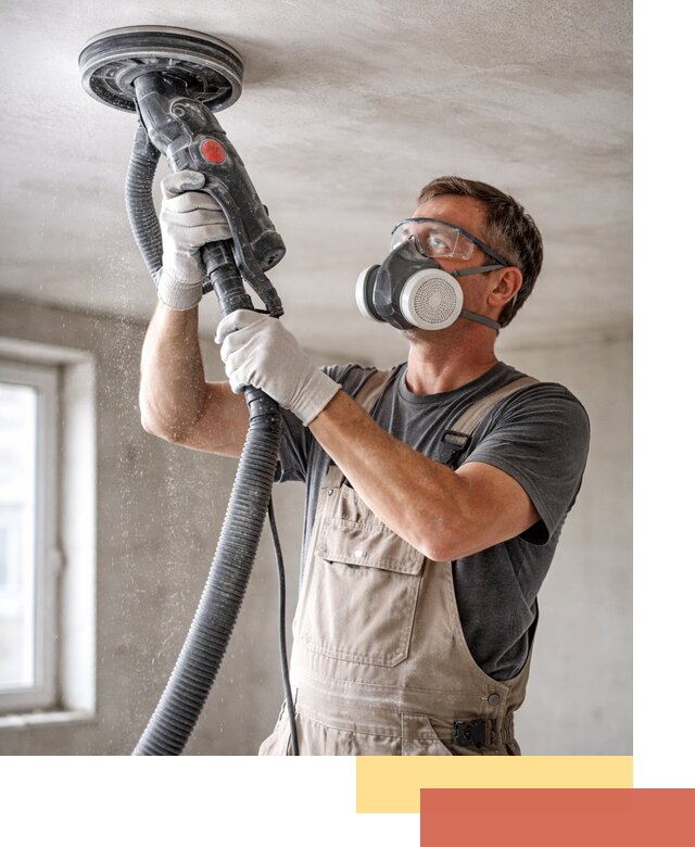 Шлифовка потолка в Новороссийске — качественная подготовка под отделку