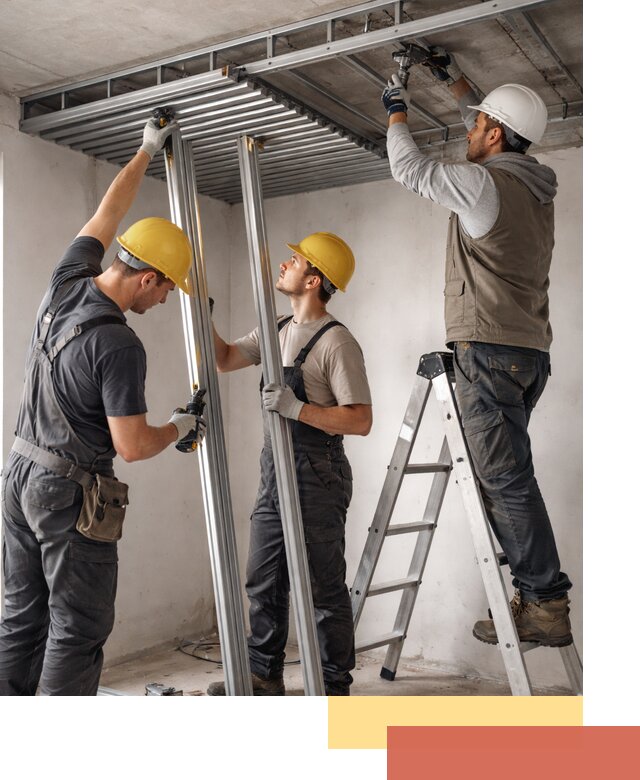 Монтаж реечного потолка под ключ в Новороссийске