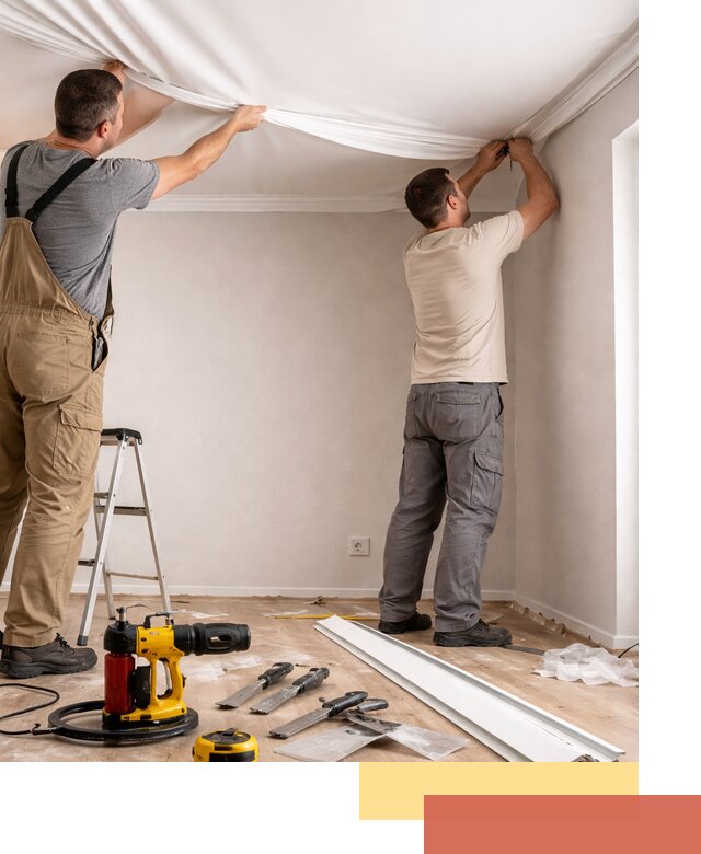 Монтаж ПВХ натяжного потолка в Новороссийске качественно и быстро