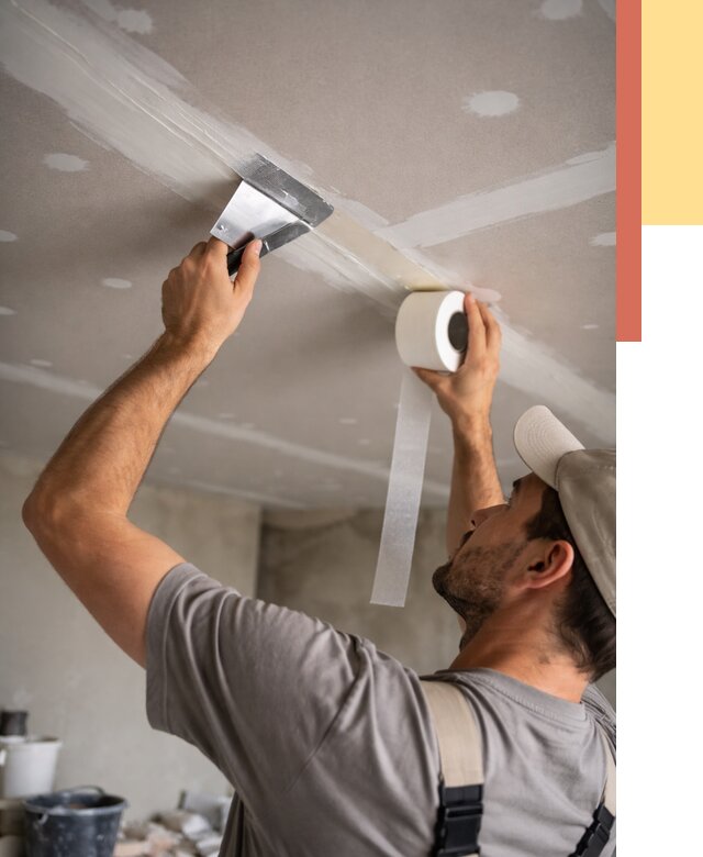 Обработка швов потолка ГКЛ в Новороссийске от 7656 руб. под ключ | ОТДЕЛОЧНИК-Нвр