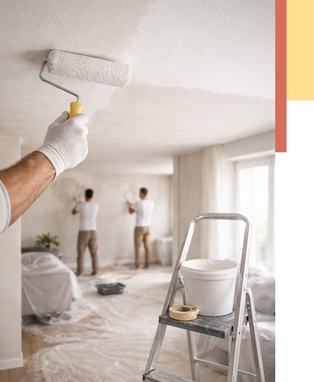 Покраска потолка акриловой краской в Новороссийске от 2552 руб. | ОТДЕЛОЧНИК-Нвр