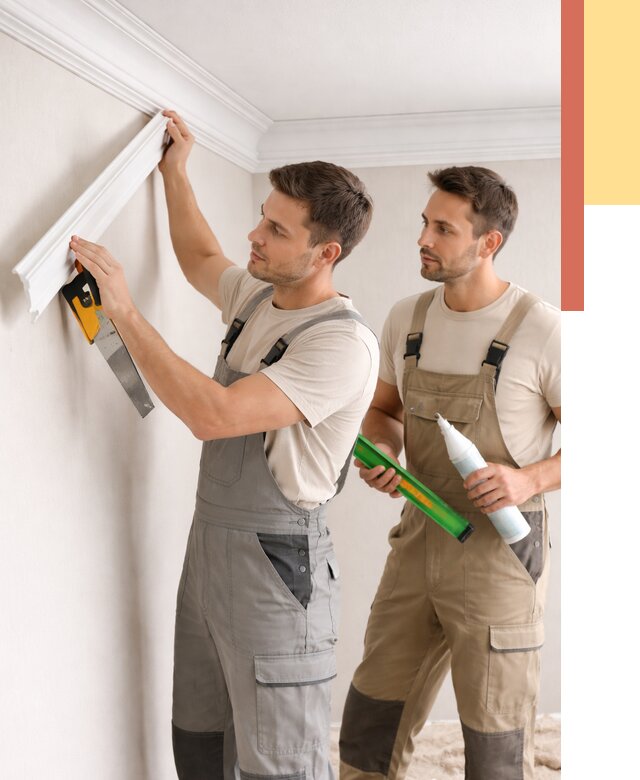 Монтаж потолочного плинтуса в Новороссийске от 2348 руб. — быстро и недорого | ОТДЕЛОЧНИК-Нвр