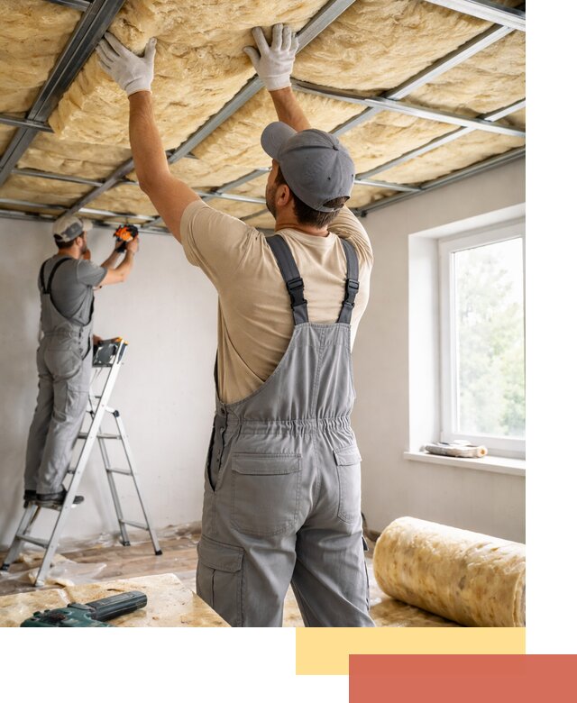 Утепление потолка под ключ в Новороссийске качественно и быстро