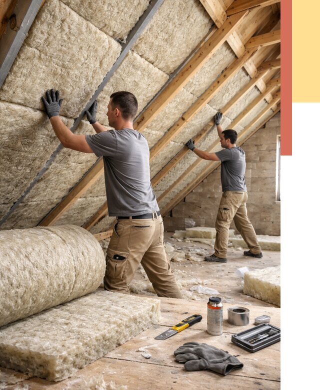 Утепление потолка минватой в Новороссийске от 1480 руб. — быстро и недорого | ОТДЕЛОЧНИК-Нвр