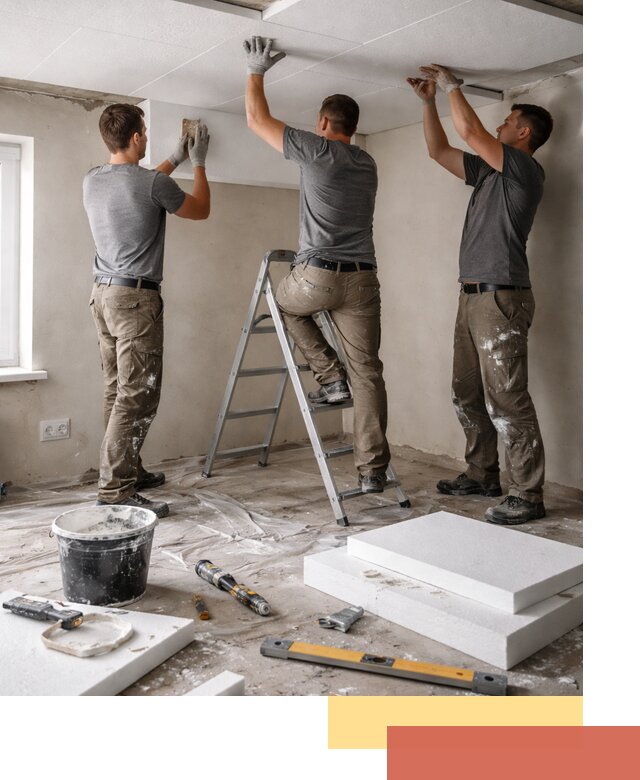 Утепление потолка пенопластом в Новороссийске быстро и качественно