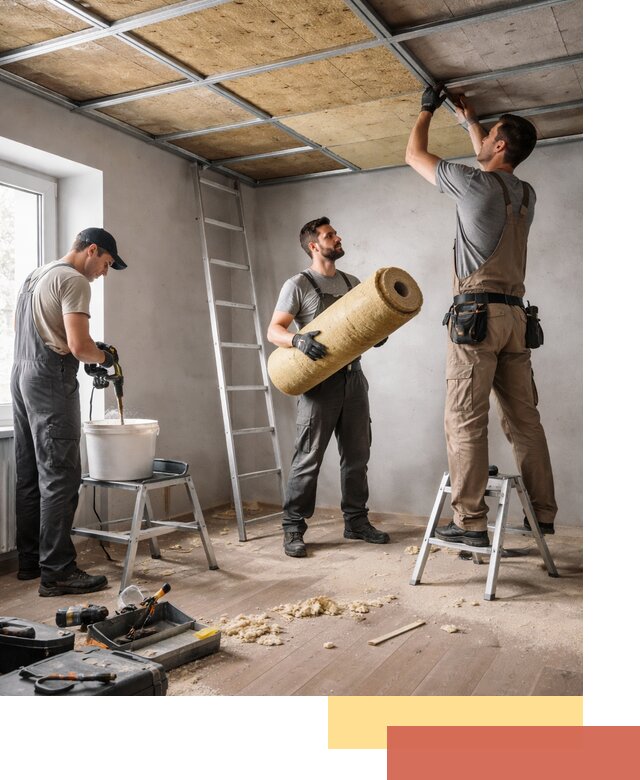 Шумоизоляция потолка в Новороссийске: профессиональный монтаж и отделка